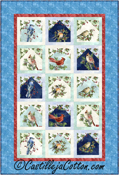 Winter Birds Quilt CJC-54031e  - Downloadable Pattern