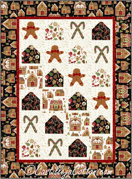 Gingerbread Christmas Quilt CJC-54071e - Downloadable Pattern