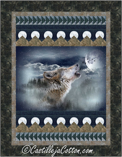 Moon Wolf Quilt CJC-54111e - Downloadable Pattern