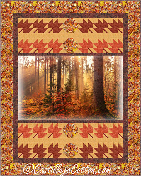 Autumn Stroll Quilt CJC-54154e  - Downloadable Pattern