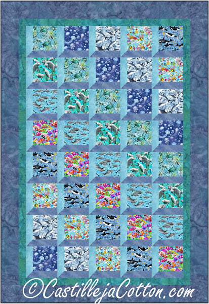 Aquarium Windows Quilt Pattern CJC-54241 - Paper Pattern