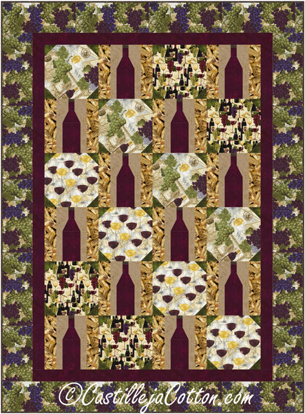 Wine Tasting Quilt Pattern CJC-54271 - Paper Pattern