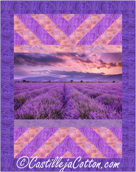 Lavender Fields Quilt Pattern CJC-54411 - Paper Pattern