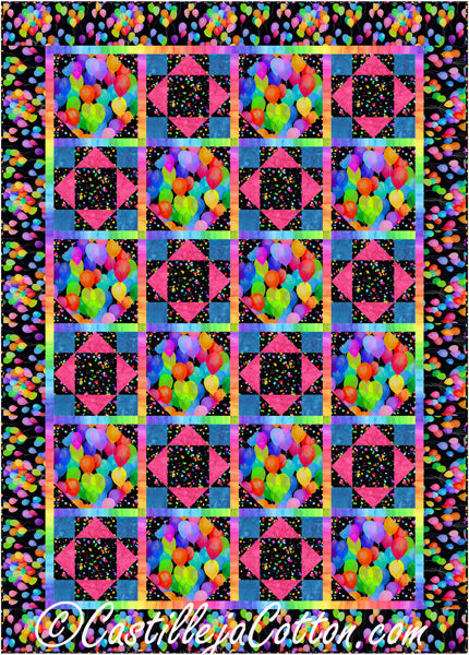 Confetti Balloons Quilt CJC-54481e - Downloadable Pattern