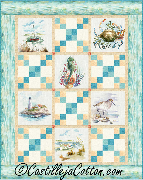 Lighthouses and Boats Quilt CJC-54541e - Downloadable Pattern