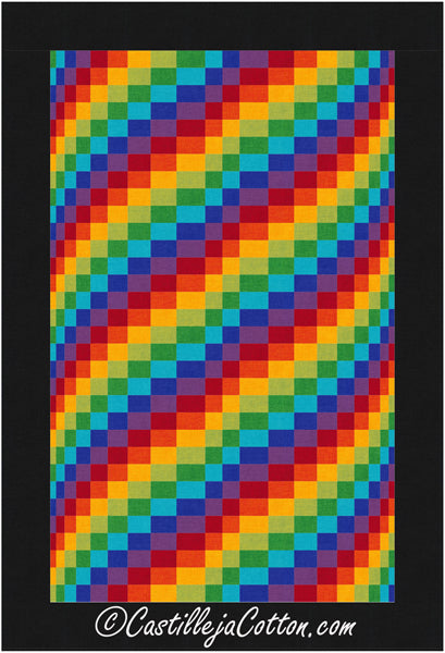 Rainbow Waves Quilt Pattern CJC-54682 - Paper Pattern