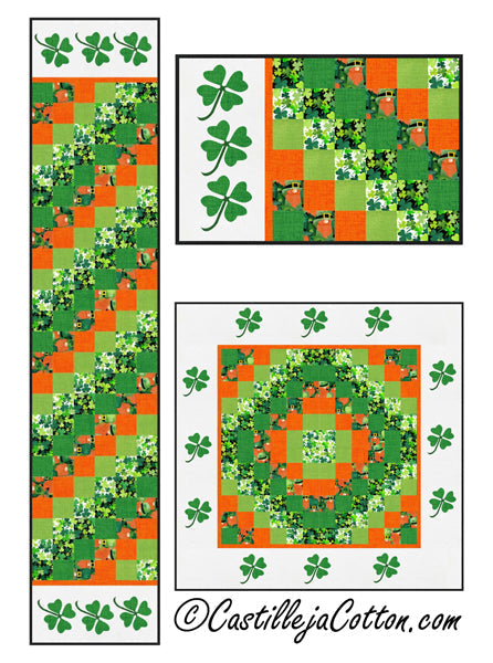 Good Luck Sixes Table Set CJC-54880e - Downloadable Pattern
