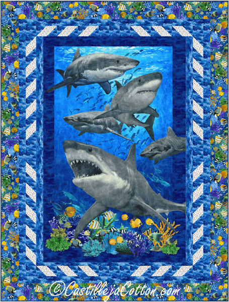 Shark Teeth Quilt Pattern CJC-54961 - Paper Pattern