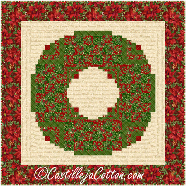 Nines and Logs Wreath Wall Hanging CJC-55101e - Downloadable Pattern