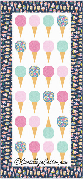 Ice Cream Cone Runner CJC-55191e - Downloadable Pattern