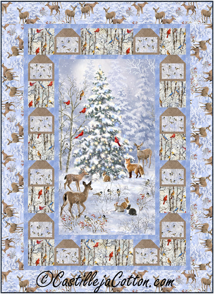 Winter Birds and Animals Quilt CJC-55301e  - Downloadable Pattern