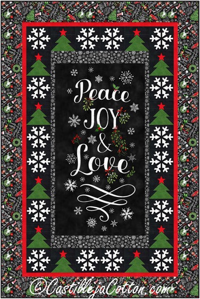 Peace, Joy and Love Quilt CJC-55312e - Downloadable Pattern