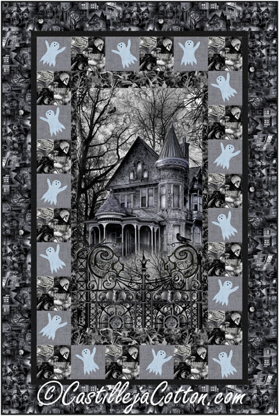 Wicked Haunted House Quilt CJC-55321e  - Downloadable Pattern