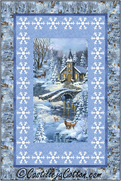 Winter Church Quilt Pattern CJC-55351 - Paper Pattern