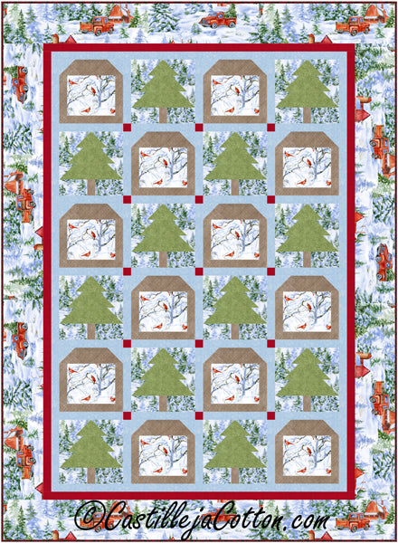 Bird Feeders and Trees Quilt CJC-55361e - Downloadable Pattern