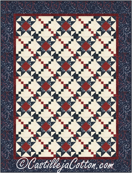 Chained Stars Quilt CJC-55392e - Downloadable Pattern
