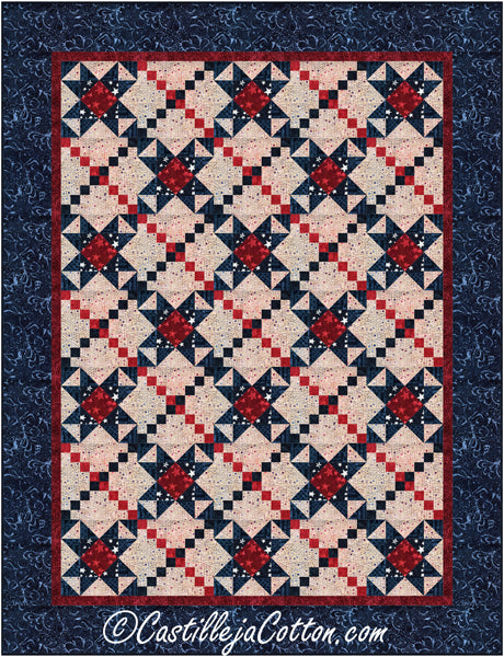 Chained Stars Quilt Pattern CJC-55393 - Paper Pattern