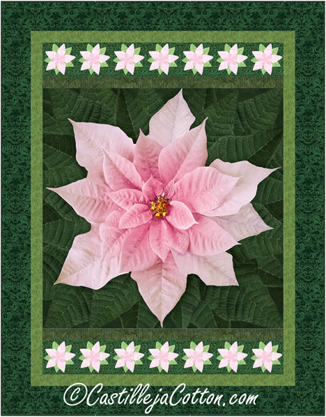 Holiday Poinsettia Quilt CJC-55501e - Downloadable Pattern