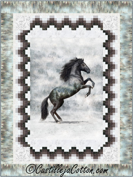 Rearing Stallion Quilt Pattern CJC-55511 - Paper Pattern