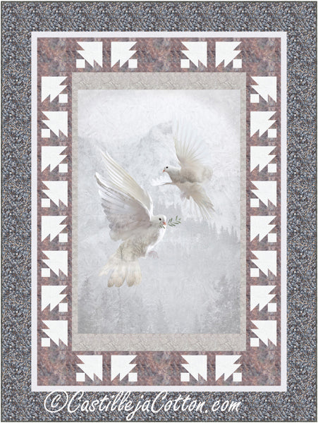 Pair of Doves Quilt Pattern CJC-55531 - Paper Pattern