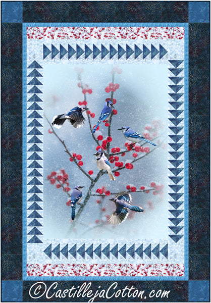Blue Jay Panel Quilt Pattern CJC-55591 - Paper Pattern