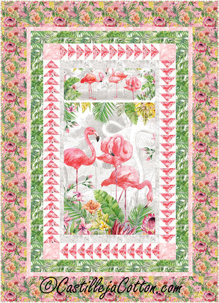 Flamingo Dance Quilt CJC-55651e - Downloadable Pattern