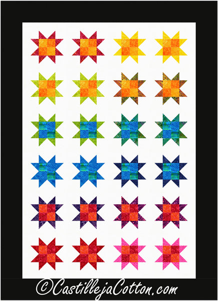 Playful Stars Quilt CJC-55831e - Downloadable Pattern
