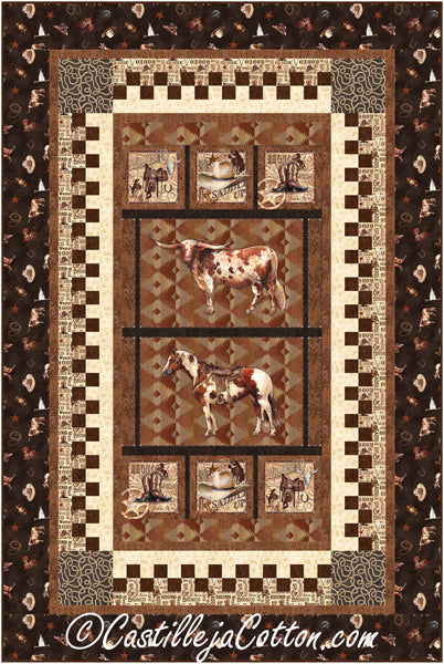Cattle Roundup Quilt Pattern CJC-55891 - Paper Pattern
