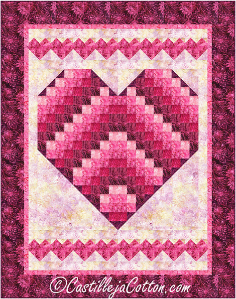 Big and Little Hearts Lap Quilt Pattern CJC-56294 - Paper Pattern