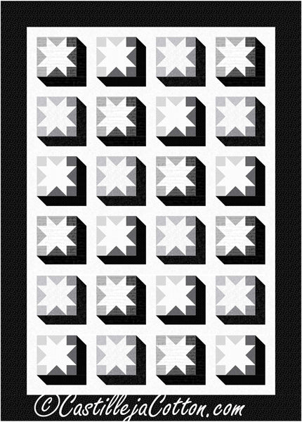 Cubic Stars Quilt CJC-56392e - Downloadable Pattern