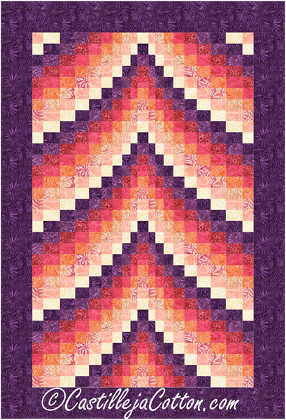 Sunset Mountains Quilt CJC-56411e - Downloadable Pattern