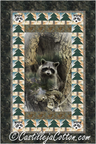 Raccoon Quilt CJC-56581e - Downloadable Pattern