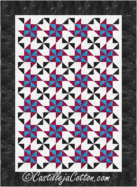 Double Pinwheel Quilt CJC-56631e - Downloadable Pattern