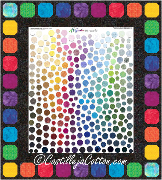 Rainbow Circles Quilt Pattern CJC-56761 - Paper Pattern
