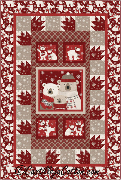 Bearly Christmas Quilt CJC-56821e - Downloadable Pattern