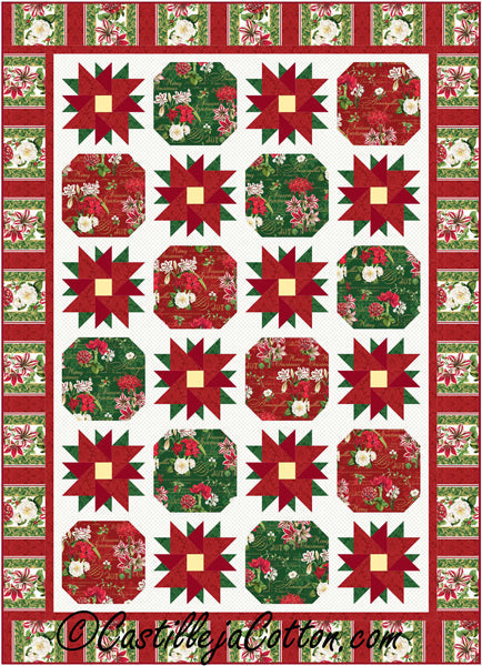 Christmas Bouquets Quilt Pattern CJC-56841 - Paper Pattern