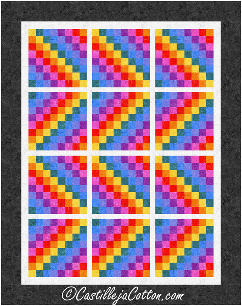 Rippling Rainbows Quilt Pattern CJC-56981 - Paper Pattern