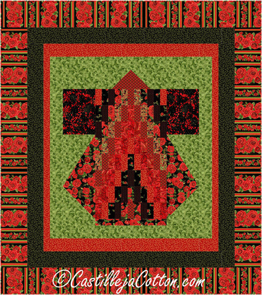Bargello Kimono Queen Quilt Pattern CJC-57172 - Paper Pattern