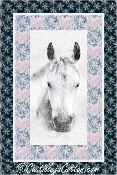 Love My Grey Horse Quilt CJC-57331e - Downloadable Pattern