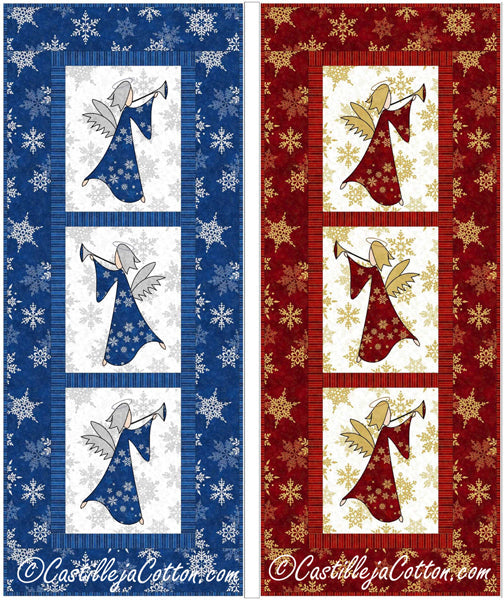 Musical Angels Wall Hanging/Table Runner CJC-57390e - Downloadable Pattern