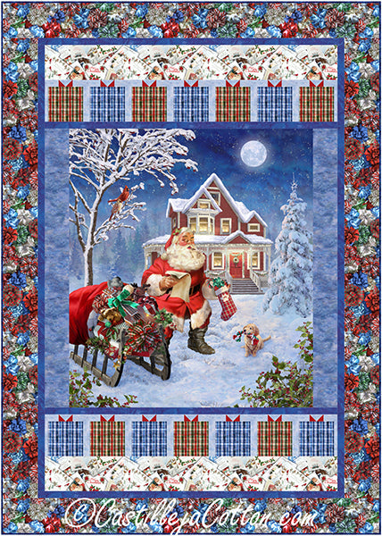 Santa and His Sleigh Quilt Pattern CJC-57402 - Paper Pattern