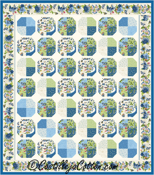 Something Blue Ten Quilt Pattern CJC-57692 - Paper Pattern