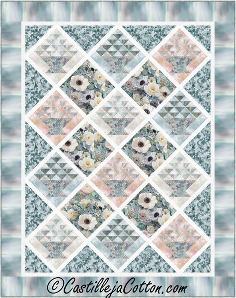 Blooming Baskets Quilt Pattern CJC-57841 - Paper Pattern