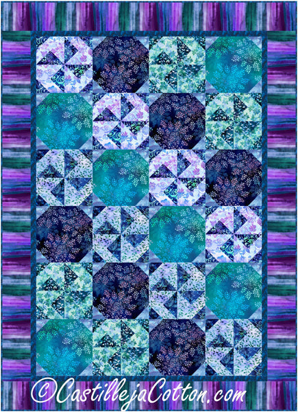 Paisley Pinwheels Quilt Pattern CJC-57851 - Paper Pattern