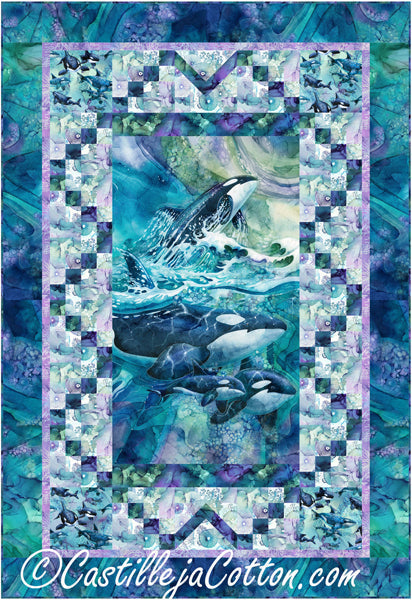 Orca Whale Song Quilt CJC-57921e - Downloadable Pattern