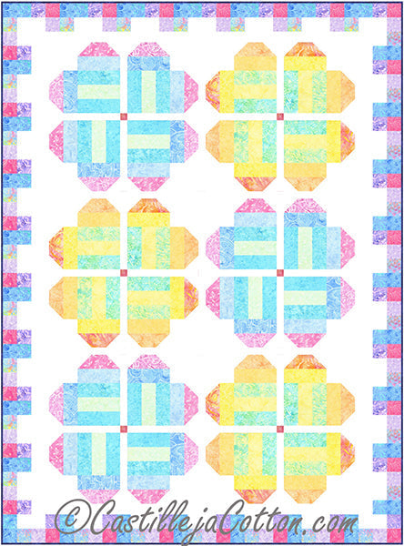 Posy Hearts Quilt Pattern CJC-58061 - Paper Pattern