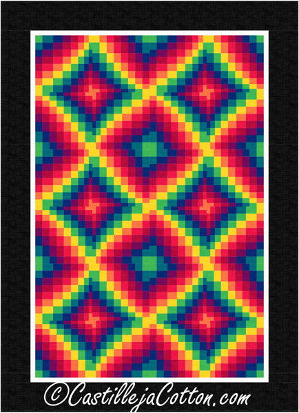 Spinning Squares Quilt CJC-58071e - Downloadable Pattern