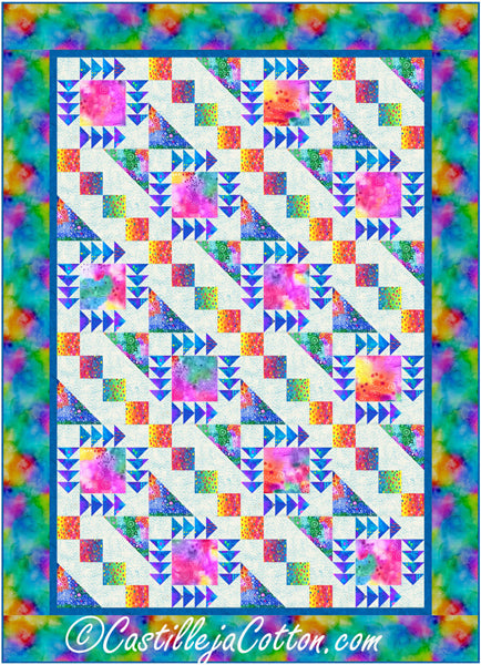 Hourglass and Geese Quilt Pattern CJC-58251 - Paper Pattern