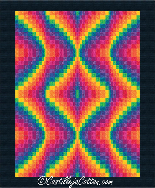 Echoing Hourglass Quilt Pattern CJC-58481 - Paper Pattern