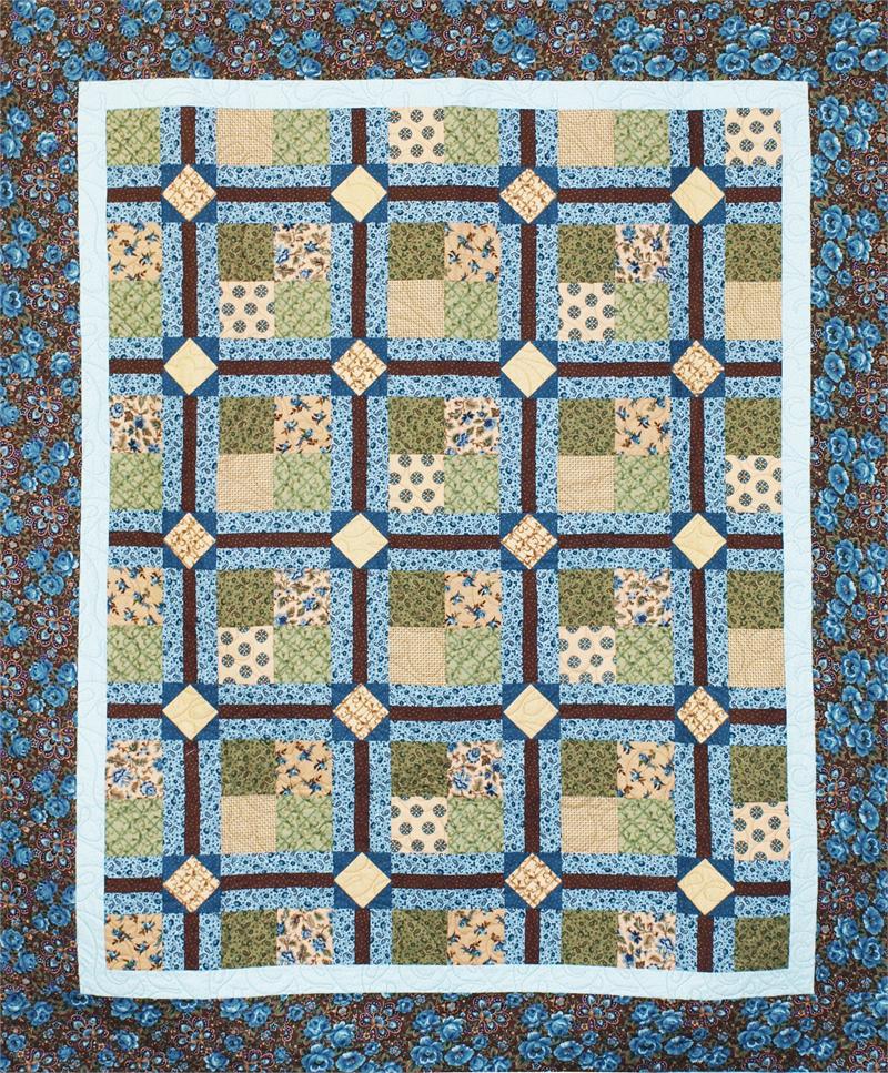Circle Around the 4 Patch Quilt CMQ-114e - Downloadable Pattern